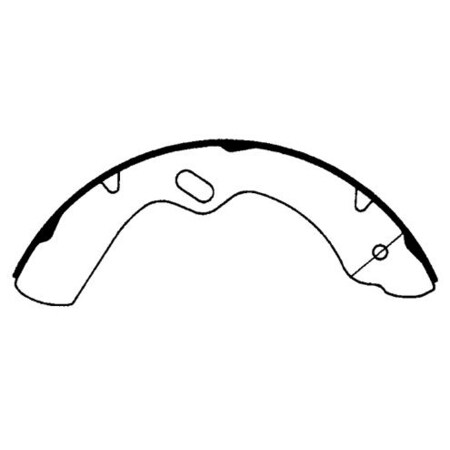 Centric Parts Riveted Brake Shoes, 112.06120 112.06120